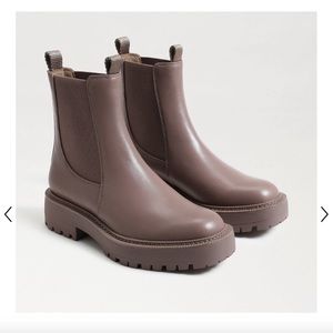 Sam Edelman Laguna Chelsea Lug Boots Chinchilla, 9.5 WIDE